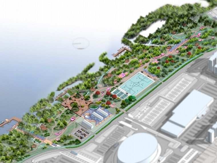 В парке микрорайона «Прибрежный» хотят сделать экотропы, причалы и зоны для концертов
