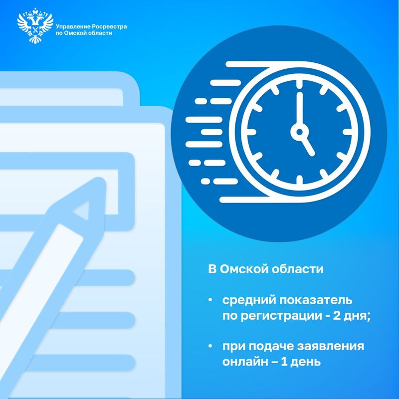 В Омской области сроки электронной регистрации недвижимости сократились до одного дня