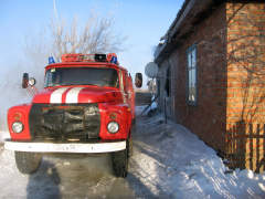 Огонь в водонапорной башне