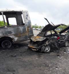 Сталкивались и переворачивались