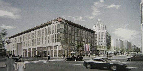 Вид гостиницы Хилтон с угла Интернациональной и Тарской улиц Вид гостиницы Хилтон с угла Интернациональной и Тарской улиц