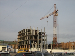 Незаконная постройка на ул. Бударина в Омске