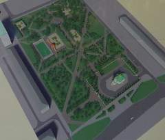 проект сквера с храмом