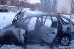 Cгоревшая в Советском округе ТОЙОТА НАДИА 