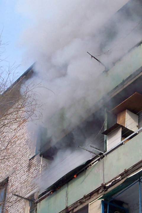 Пожар по улице Труда