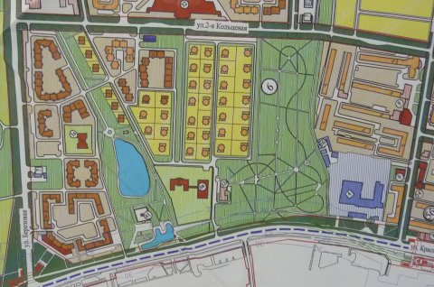схема территории с дендропарком в Омске