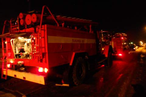 Крупный пожар в Омске