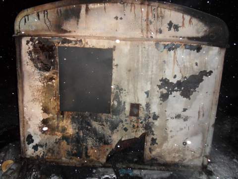 Пожар в поселке Магистральный Омского района 