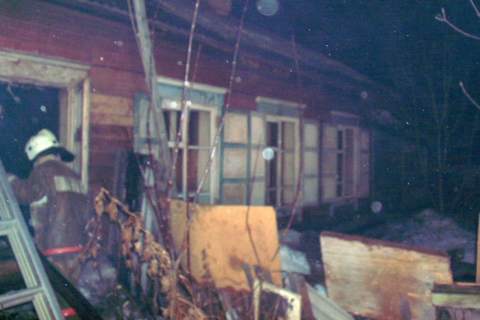 Пожар по улице 1Электровозная, 4