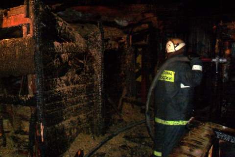 Пожар по улице 1Электровозная, 4