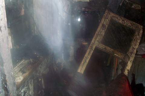 Пожар по улице 1Электровозная, 4