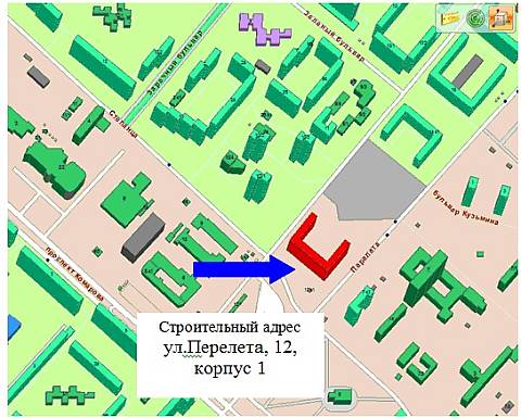 Новостройка на карте Новостройка на карте