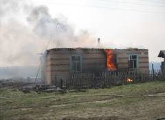 Пожар в Седельниковском районе Омской области