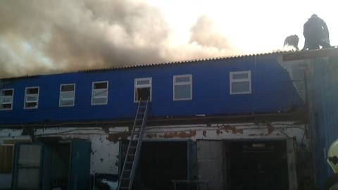 Пожар в Совестком округе Омска Пожар в Совестком округе Омска