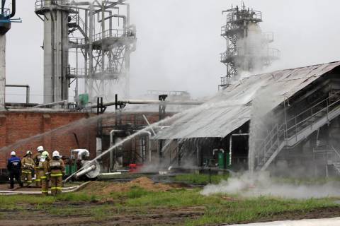 Пожар в "Газпромнефть-СМ"