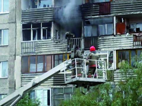 Пожар в Омске