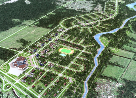 Эскиз застройки территории в Новосибирской области Эскиз застройки территории в Новосибирской области