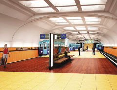 проект метро в Омске, станция "Библиотека имени Пушкина" 