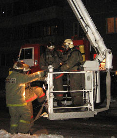 Пожар по улице 33-я Северная