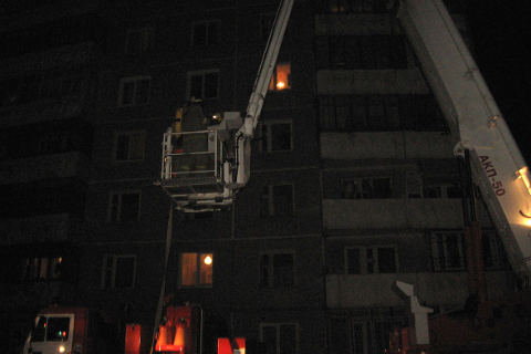 Пожар по улице 33-я Северная