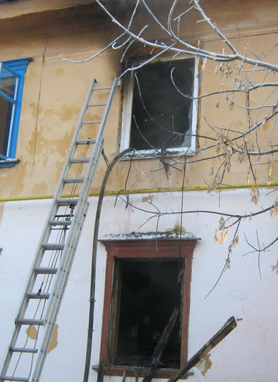 Пожар в переулке Комбинатский