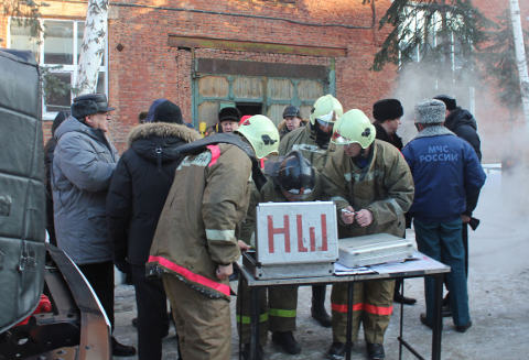 Пожар в цехе Агрегатного завода в Омске