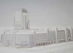 Второй вариант проекта торгово-офисного здания