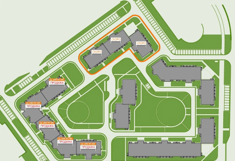 План застройки ЖК "Уютный" в Омске