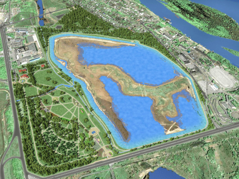 Проект парка "Птичья гавань" в Омске