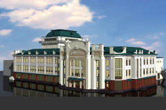 Проект реконструированного здания театра "Галерка"
