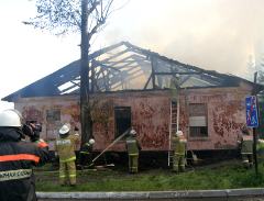 Пожар в Омске 