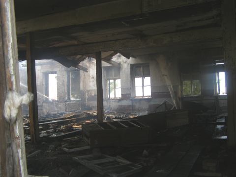 Пожар в Омске 