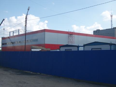 Строительство гипермаркета "Магнит" по улице Химиков в Омске