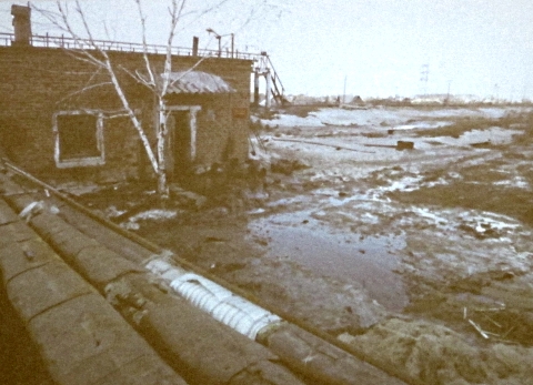 Разлив мазута в котельной военного городка №154 в Омске Разлив мазута в котельной военного городка №154 в Омске