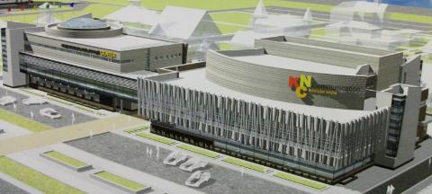 Эскиз административного здания национального комплекса