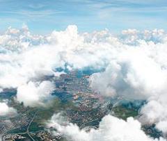 Город с высоты птичьего полета