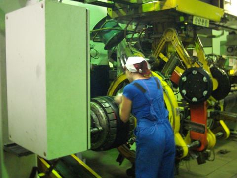 Цех легких шин завода "Омскшина"