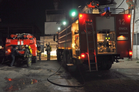 Пожар по ул. 2-я Казахстанская в Омске Пожар по ул. 2-я Казахстанская в Омске