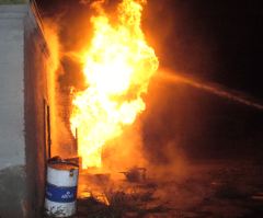 Пожар в Черлакском районе 5.09.2012