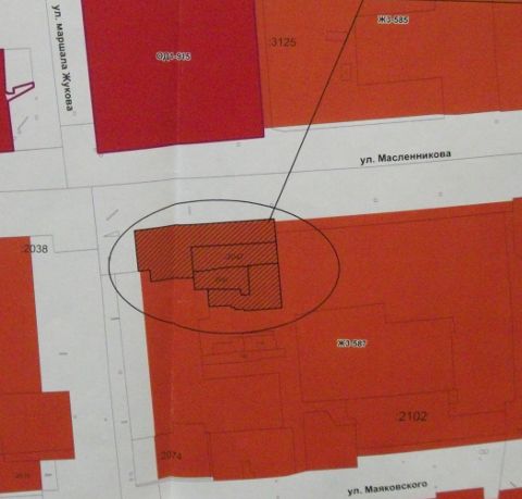 Проект дома на пересечении улиц Масленникова И Маршала Жукова