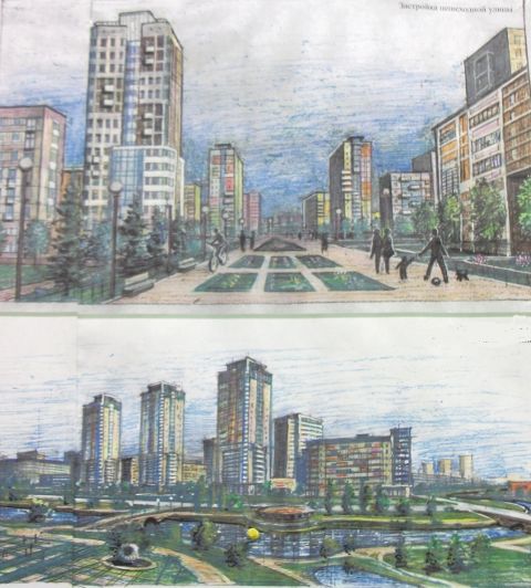 Рисунок застройки жилого квартала