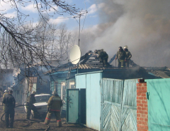 Пожары в Омске