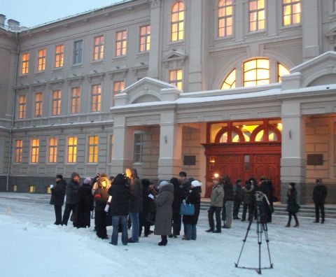 Пикет дольщиков микрорайона "Ясная поляна"