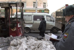 Пожар по улице Маяковского в Омске 27.12.2012