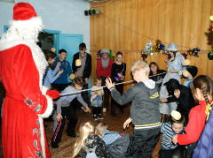 Новогодний праздник в селе Ребровка Омского района