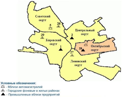 Таблица загрязнения воздуха по округам Омска Таблица загрязнения воздуха по округам Омска