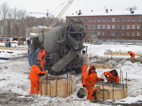 Строительство велотрека в Омске Строительство велотрека в Омске