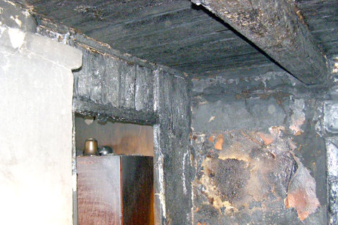 Пожар в частном доме по улице 23-я Северная