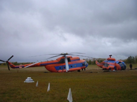 Вертолет Ми-8Т в Омске