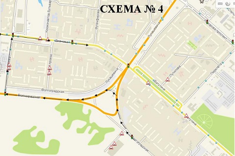 Схемы организации движения по улицам Лукашевича, Дианова, Ватутина